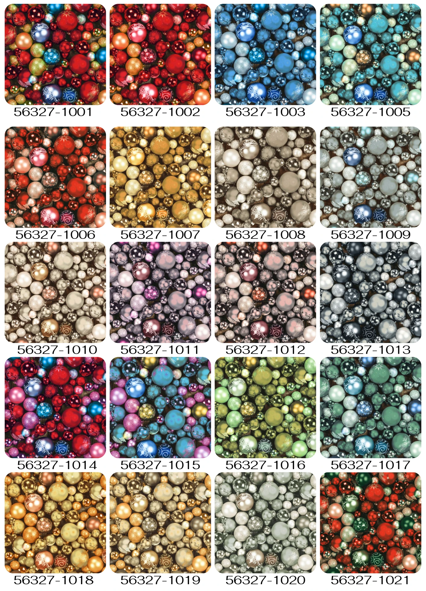 Catálogo de diseños navideños para aplicaciones textiles